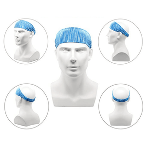 Extra-wide sweat-wicking sport headband - colour options