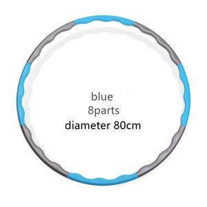 1X 9/8/7 Tubes Yoga Detachable Pilates Hoop Waist Exercise Slimming Sports Hoops Body Building Massage Gym Loss Weight Hoop