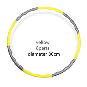 1X 9/8/7 Tubes Yoga Detachable Pilates Hoop Waist Exercise Slimming Sports Hoops Body Building Massage Gym Loss Weight Hoop