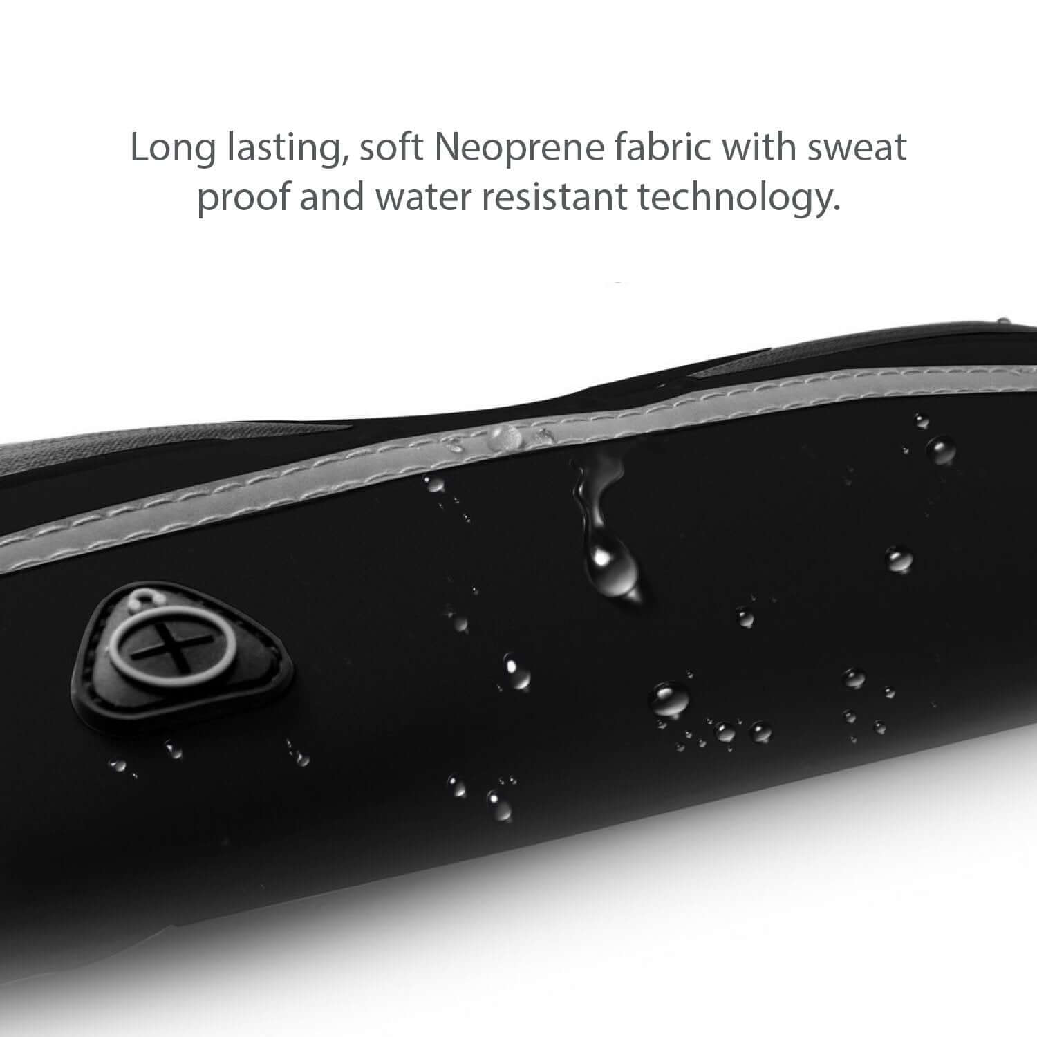Velocity water-resistant fanny pack for running and gym - zip detail