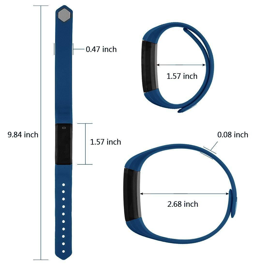 Slim fitness activity tracker and smart watch on wrist