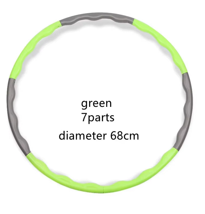 1X 9/8/7 Tubes Yoga Detachable Pilates Hoop Waist Exercise Slimming Sports Hoops Body Building Massage Gym Loss Weight Hoop
