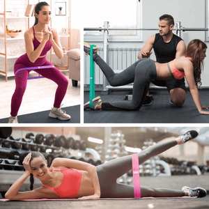 Women's glute resistance band set of 3 by XGear - full product view