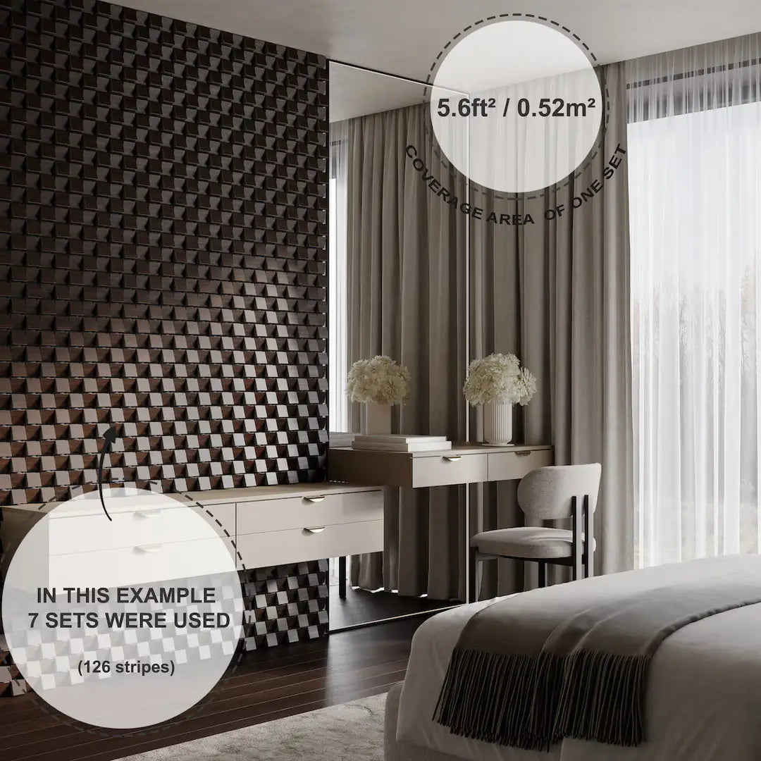 ZARINA Acoustic Slat Panels | 3D Mosaic Wooden Decor