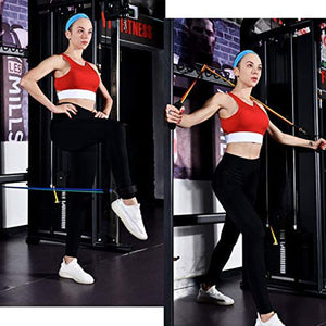 Complete 11-piece resistance band set for full body fitness training